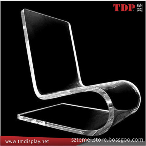 lucite clear acrylic Z chair